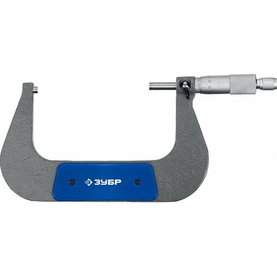 Микрометры: Микрометр Зубр Профессионал МК 125 гладкий механический, диапазон 100-125мм, шаг измерения 0,01мм [34480-125] фотографии