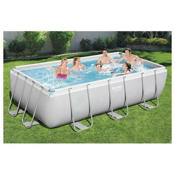 Бассейны: Бассейн каркасный BestWay Power Steel 404 х 201 х 100 см фильтр-насос, лестница фотографии