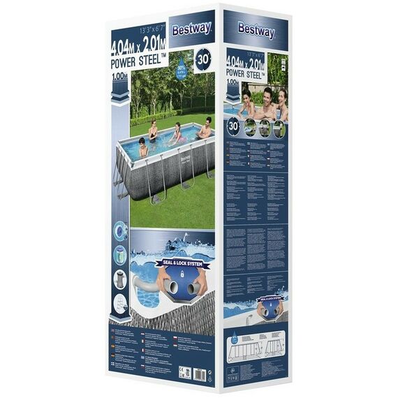 Бассейны: Бассейн каркасный BestWay Power Steel 404x201x100 см фильтр-насос, лестница [56721] фотографии