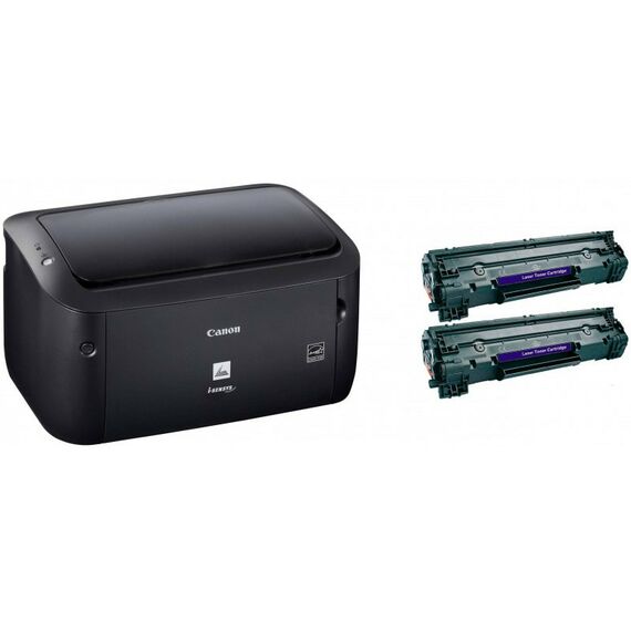 Лазерные принтеры: Принтер Canon i-SENSYS LBP6030B Bundle Black A4, 18 стр/мин, 32Mb,2400dpi, USB2.0, лазерный, 2 картриджа фотографии