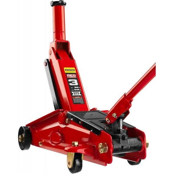 Домкраты: Подкатной домкрат с высоким подъемом STAYER RED FORCE R-55 3т 155-545мм [43157-3] фотографии