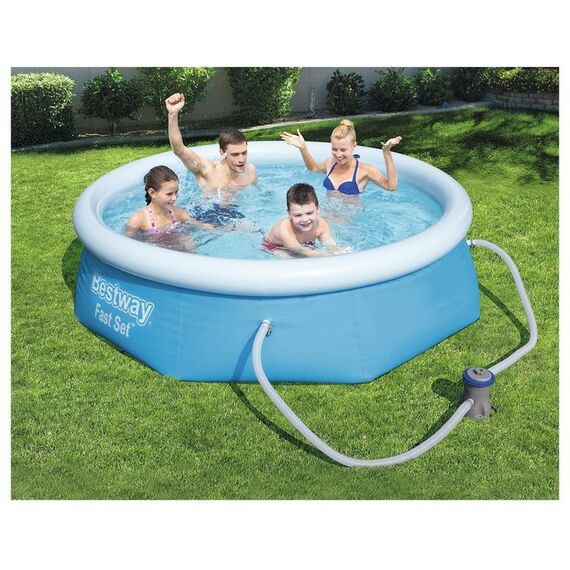 Бассейны: Бассейн надувной BestWay Fast Set 244 х 66 см фильтр-насос, от 6 лет [57268] фотографии
