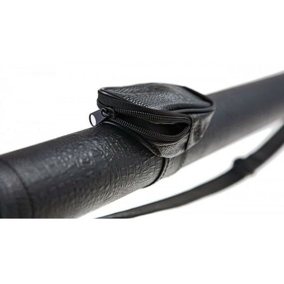 Чехлы для бильярдных киев: Тубус для кия Classic Action 1/1 черный/кроко, 93 см, вн.разм 88 см, карман 13 см фотографии