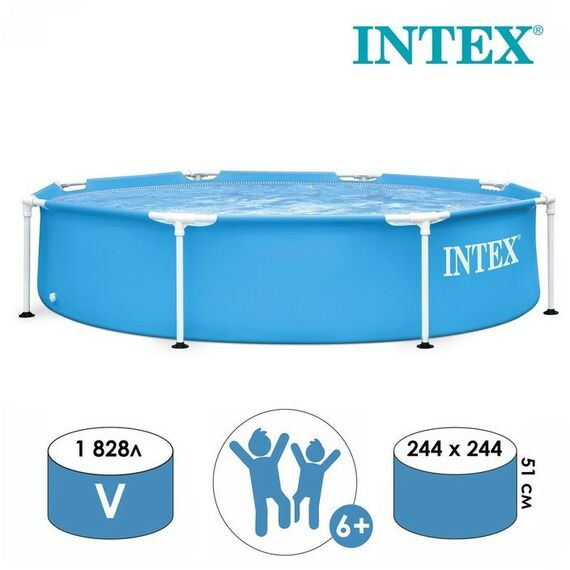 Бассейны: Бассейн Intex METAL FRAME 244 х 51 см [28205NP] фотографии