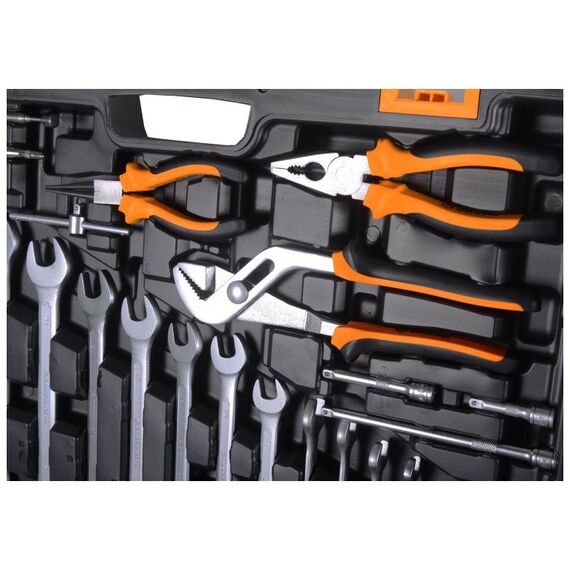 Наборы инструментов и ключи: Набор инструментов Вихрь 151 предмет 1/2", 1/4", CrV, в кейсе фотографии