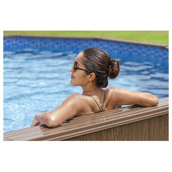 Бассейны: Бассейн каркасный Bestway 550 х 130 см песч. фильтр-насос, лестница, скиммер, тент, подстилка [561CS] фотографии