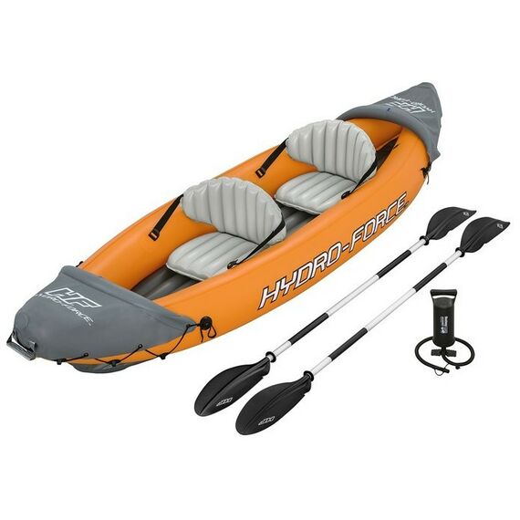 Байдарки: Байдарка Bestway Lite-Rapid X2 Kayak 2 местная, вёсла 218 см, до 160 кг, 321 х 88 х 48 см [65077] фотографии