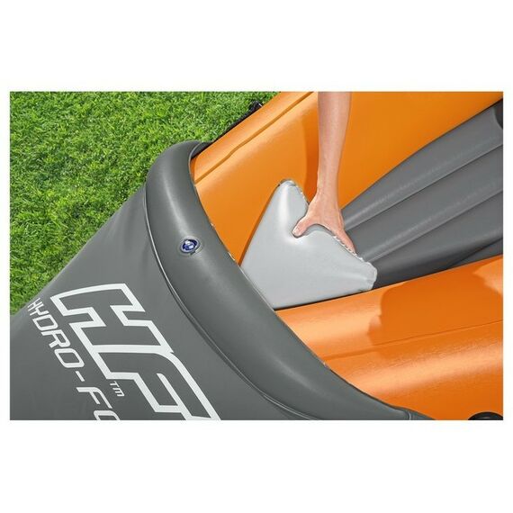 Байдарки: Байдарка Bestway Lite-Rapid X2 Kayak 2 местная, вёсла 218 см, до 160 кг, 321 х 88 х 48 см [65077] фотографии