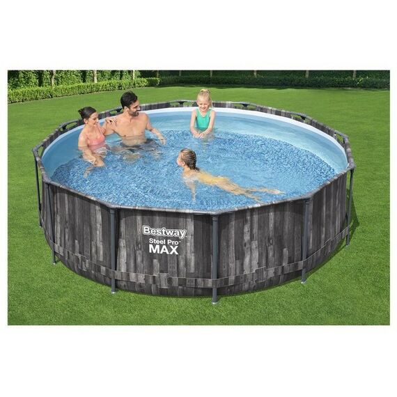 Бассейны: Бассейн каркасный Bestway Steel Pro 366 х 100 см фильтр-насос, лестница [5614Х] фотографии