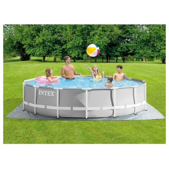 Бассейны: Бассейн каркасный Intex Prism Frame 427 х 107 см фильтр-насос, лестница, тент, подстилка [26720NP] фотографии