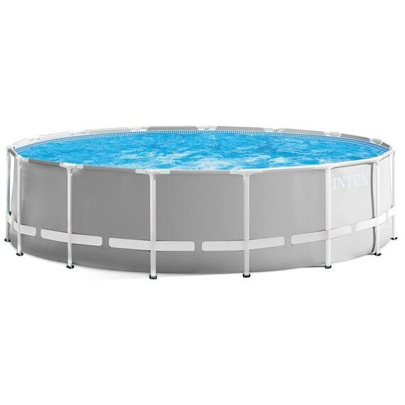 Бассейны: Бассейн каркасный Intex Prism Frame 457 х 122 см фильтр-насос, лестница, тент, подстилка фотографии
