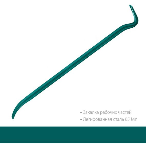 Столярно-слесарный инструмент: Лом-гвоздодер кованый двутавровый KRAFTOOL 900 мм 30х17 мм [21900-90] фотографии