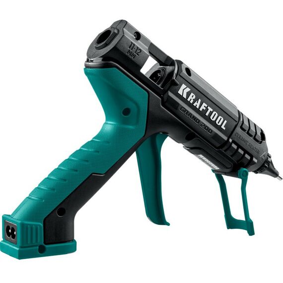 Пистолеты монтажные, тепловые, клеящие, пескоструйные: Пистолет термоклеевой электрический KRAFTOOL Grand 200 d 11-12 мм 25 г/мин [06839] фотографии