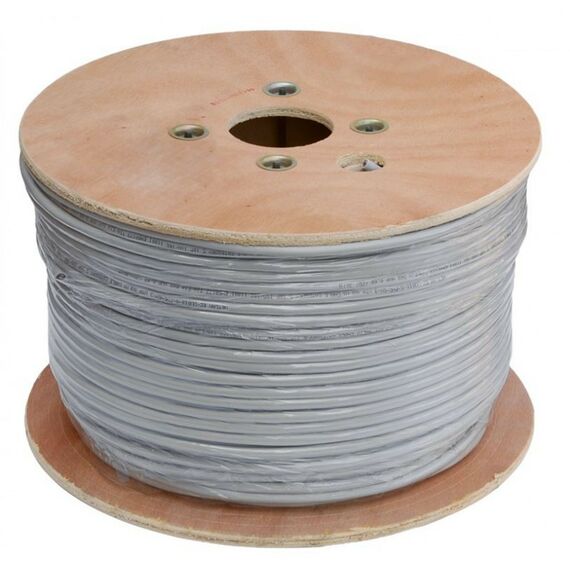 Кабель и разъемы: Кабель Netlan EC-UU010-5-PVC-GY-3 U/UTP 10 пар, Кат.5, внутренний, PVC, одножильный, 100МГц, серый, 305м фотографии