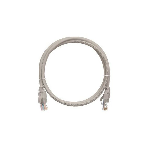 Кабель и разъемы: Коммутационный шнур Nikomax NMC-PC4UD55B-030-C-GY U/UTP 4 пары, Кат.5е (Класс D), 100МГц, 2хRJ45/8P8C, T568B, заливной, с защитой защелки, многожильный, BC (чистая медь), 24AWG (7х0,205мм), LSZH нг(А)-HFLTx, серый, 3м фотографии