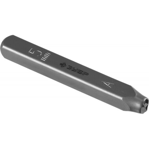 Столярно-слесарный инструмент: Клейма буквенные Зубр 21505-05 латинские, шрифт 5мм фотографии