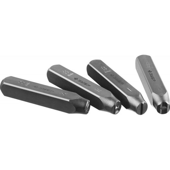 Столярно-слесарный инструмент: Клейма буквенные Зубр 21505-08 латинские, шрифт 8мм фотографии