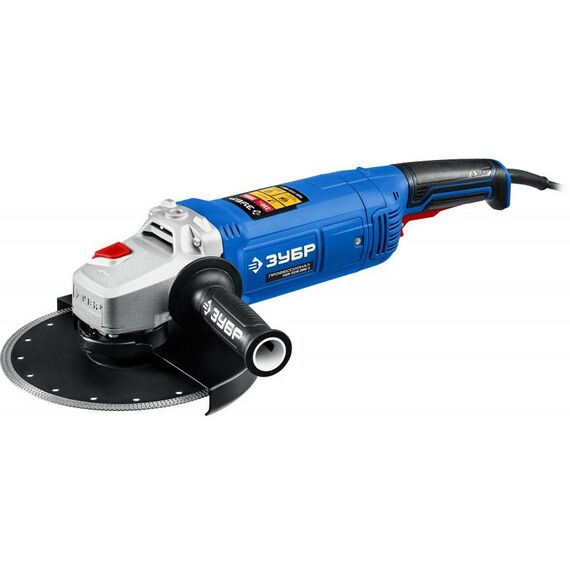 Угловые шлифмашинки (болгарки): УШМ Зубр Профессионал УШМ-П230-2000 П 230 мм, 2000 Вт фотографии