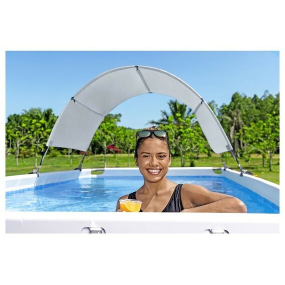 Бассейны: Навес для каркасного бассейна Bestway 58746 шириной бортов 210-340 см фотографии