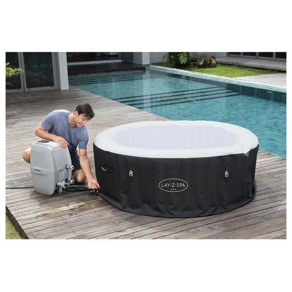 Бассейны: SPA бассейн Bestway Miami AirJet 180 х 66 см фильтр-насос, тент, дозатор для химии, аэромассаж [60001] фотографии