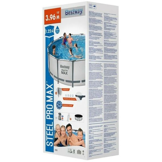 Бассейны: Бассейн каркасный Bestway Pool Set 396 х 122 см фильтр-насос, лестница, тент [5618W] фотографии