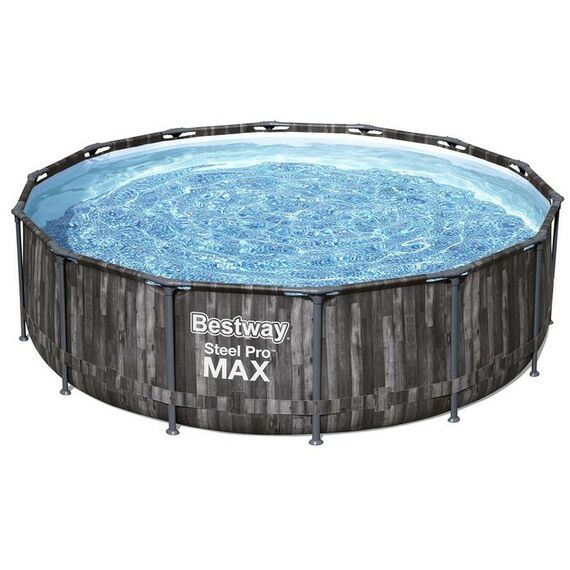 Бассейны: Бассейн каркасный Bestway Steel Pro 427 х 107 см фильтр-насос, лестница, тент [5614Z] фотографии