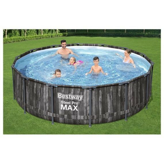 Бассейны: Бассейн каркасный Bestway Steel Pro 427 х 107 см фильтр-насос, лестница, тент [5614Z] фотографии