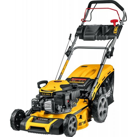 Газонокосилки: Самоходная газонокосилка бензиновая STEHER GLM-460p 460 мм 4.5 л.с фотографии