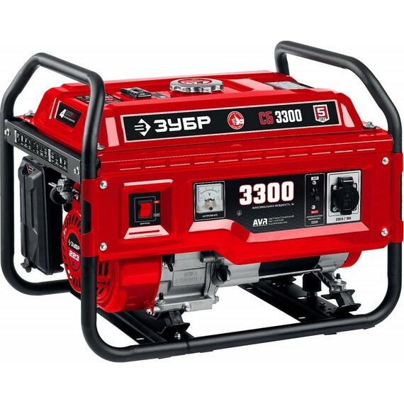 Электростанции: Бензиновый генератор Зубр СБ-3300 3300 Вт фотографии