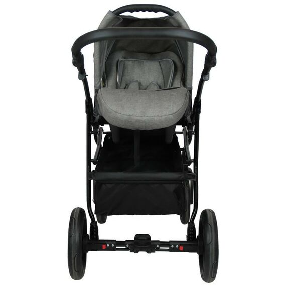 Коляски детские: Коляска 3в1 Alis ALVARO F 02 т.серый+св.серый+желтая кожа фотографии