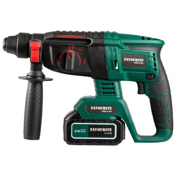 Перфораторы: Перфоратор аккумуляторный Favourite OBS 21 RH 21В, 2/4Ач, бесщеточный фотографии