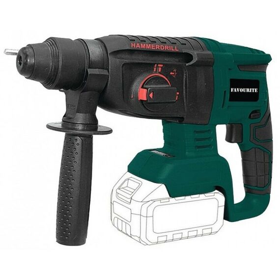 Перфораторы: Перфоратор аккумуляторный Favourite OBS 21 RH 21В, 2/4Ач, бесщеточный фотографии