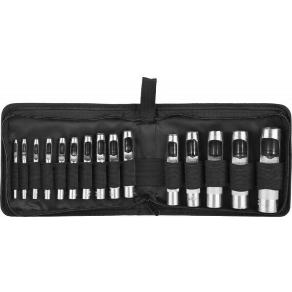 Столярно-слесарный инструмент: Пробойники для кожи Зубр Мастер 3-25мм, 15шт [22949-H15] фотографии