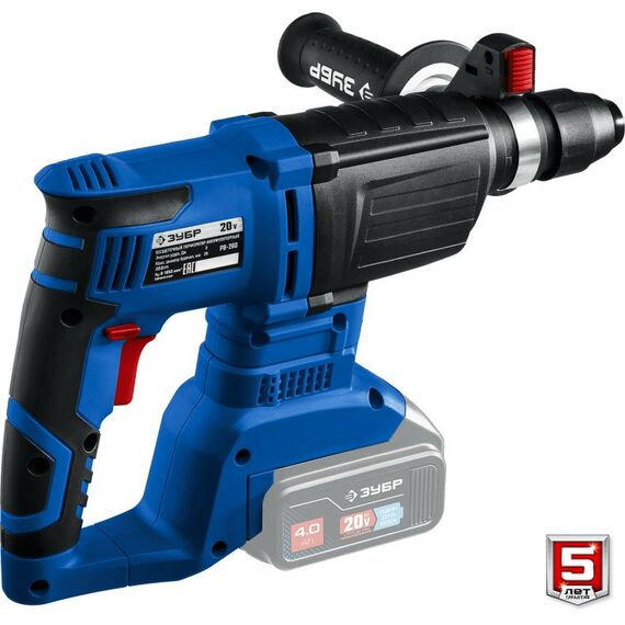 Перфораторы: Бесщеточный перфоратор Зубр Профессионал PB-260 20В, без АКБ, в коробке фотографии