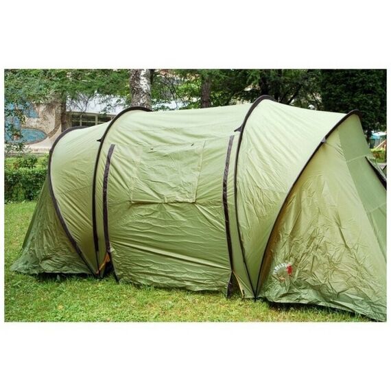 Палатки: Палатка INDIANA TWIN 4 зеленый 490x220x200, 10.3 кг фотографии