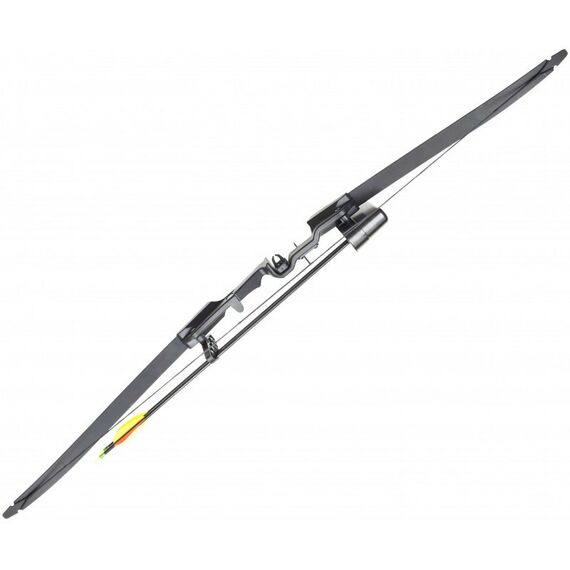 Луки и арбалеты: Лук рекурсивный  Man Kung RB007 20lbs, стрелы 2шт., кивер, крага, крепеж, черный фотографии