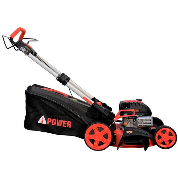 Газонокосилки: Газонокосилка бензиновая самоходная A-iPower AM48S 4.5л.с/2.8кВт, B=48см, Н=30-80см, 32кг, складная [41107] фотографии