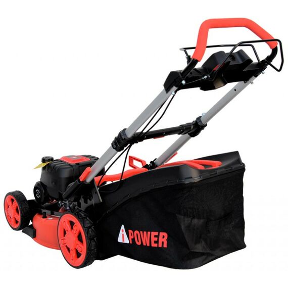 Газонокосилки: Газонокосилка бензиновая самоходная A-iPower AM48S 4.5л.с/2.8кВт, B=48см, Н=30-80см, 32кг, складная [41107] фотографии