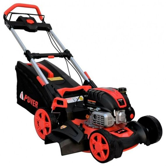 Газонокосилки: Газонокосилка бензиновая самоходная A-iPower AM48S 4.5л.с/2.8кВт, B=48см, Н=30-80см, 32кг, складная [41107] фотографии