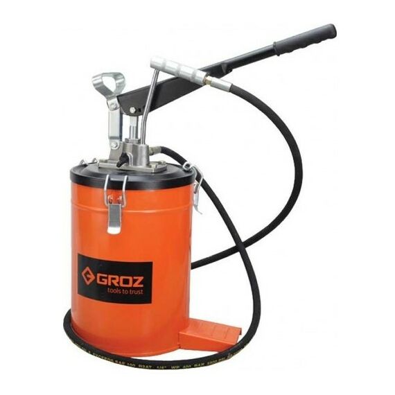 Насосы и насосные станции: Нагнетатель смазки Groz VGP-10A 10кг, переносной [GR44281] фотографии