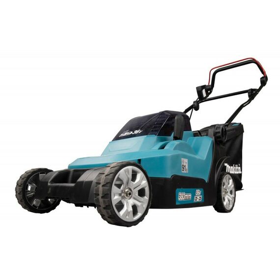 Газонокосилки: Газонокосилка аккумуляторная Makita DLM382 Li-ion 36В, B=38см, Н=20-75мм, 40л, 2х3Ач, 15кг фотографии