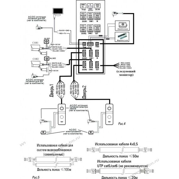 Домофоны: Домофон ST ST-M204/7 (TS/SD/IPS) серый 7" IPS LCD, цветной, 1024*600, CVBS/TVI/CVI/AHD(720Р/1080P), интерком, автоответчик фотографии