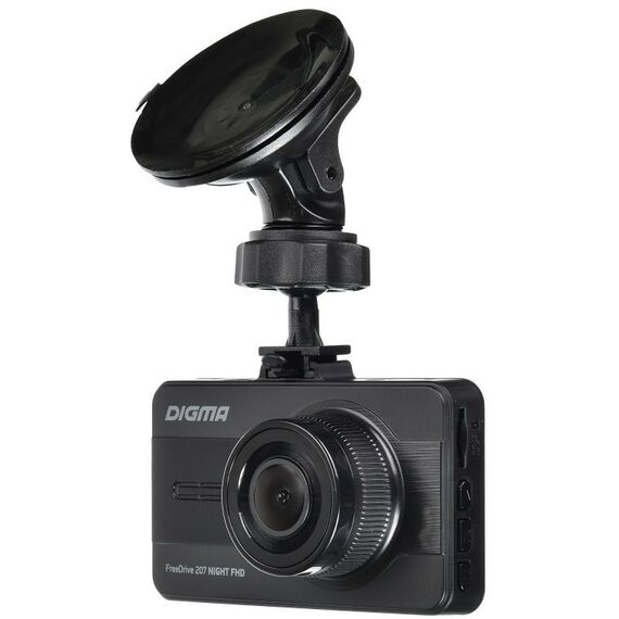 Автомобильные видеорегистраторы: Видеорегистратор Digma FreeDrive 207 Night FHD Black 1920х1080, 150°, LCD 3",G-sens, microSDHC, USB, мик, Li-Ion фотографии