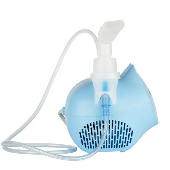 Ингаляторы (небулайзеры): Ингалятор компрессорный детский Omron Neko Kat (KRU) голубой фотографии