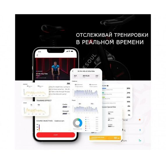 Велотренажеры: Велотренажер Yesoul BS3-B черный фотографии