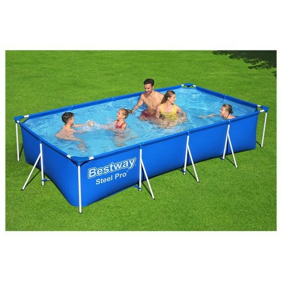 Бассейны: Бассейн каркасный Bestway Steel Pro 400 х 211 х 81 см фильтр-насос [56424] фотографии