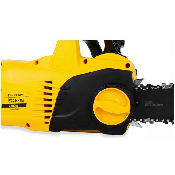 Цепные пилы: Электропила Champion 522N-18 2.2кВт, 18"(45см)х3/8х050"(1.3мм), 62зв, 5.6кг фотографии