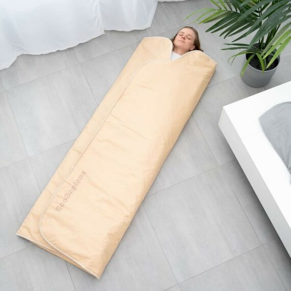 Электропростыни и одеяла: Термоодеяло для обертывания и инфракрасной сауны EcoSapiens Infrasauna 220х180 см бежевое фотографии