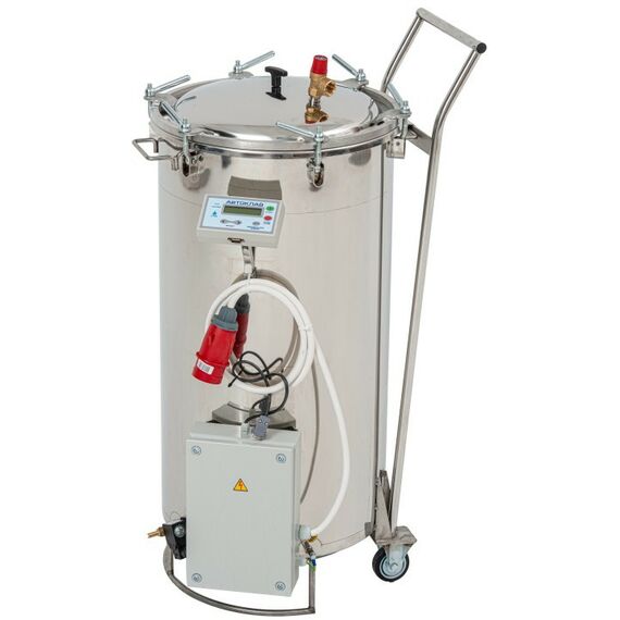 Автоклавы:  Автоматический автоклав-стерилизатор "Фермер" 125 л с ЭБУ,вертикальный с кассетами фотографии