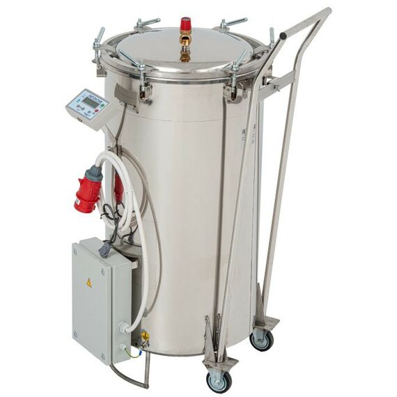 Автоклавы:  Автоматический автоклав-стерилизатор "Фермер" 125 л с ЭБУ,вертикальный с кассетами фотографии